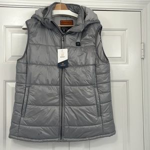 MH MYHEAT  Women’s Detachable Hoodie Hooded Puffer Vest Jacket Size XXL